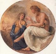 Giovanni da san giovanni Phaeton and Apollo oil